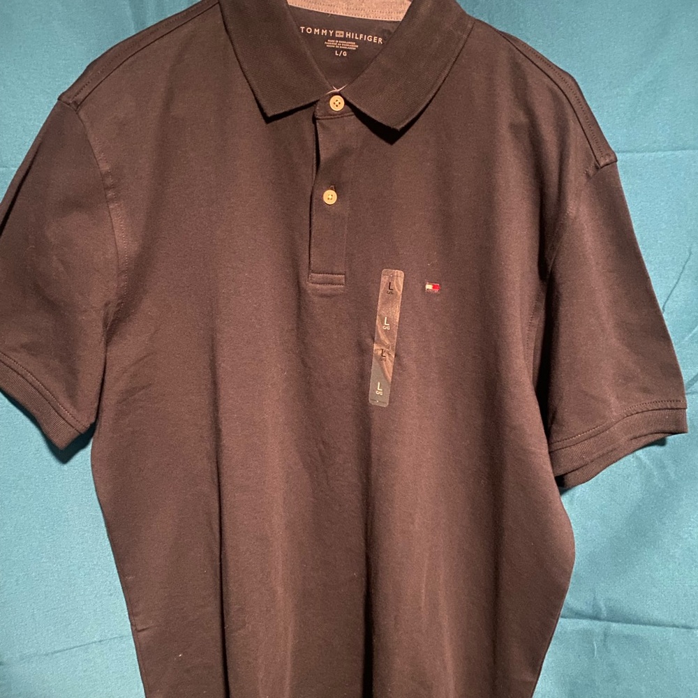 Tommy Hilfiger Black Polo Shirt
